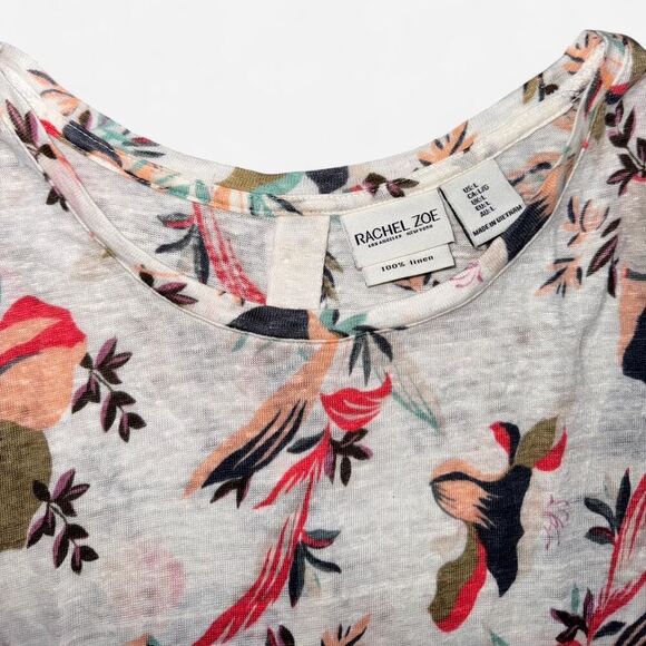 Floral Tank Top with Button Back - Picture 2 of 6